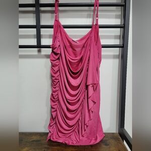 *3 FOR $30* Suzy Shier Pink Draped Sleeveless Top - Size Large